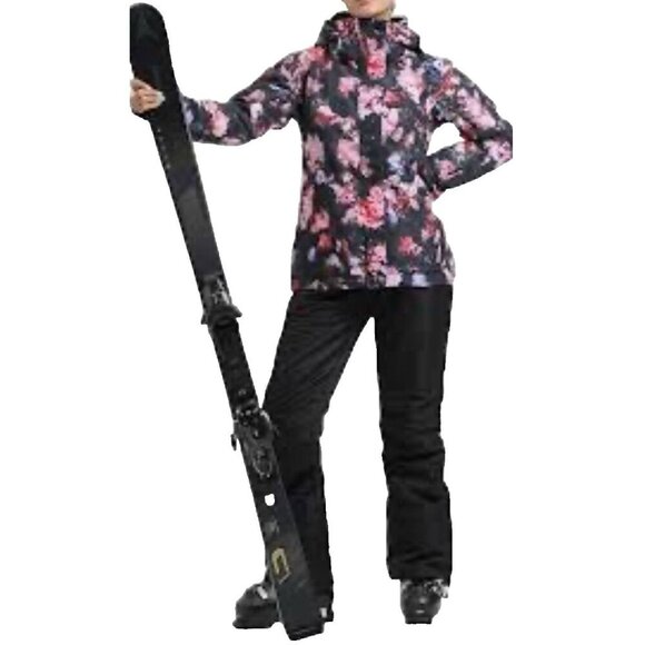 ROXY ski & Snowboard Jacket 14, XL teen, Blooming Party, pink & black, powder - Picture 12 of 15